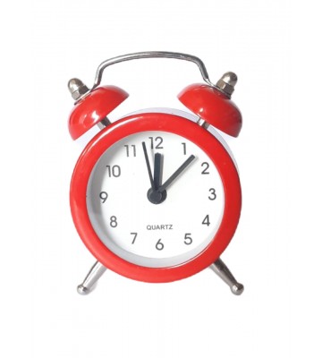 pocket alarm clock red